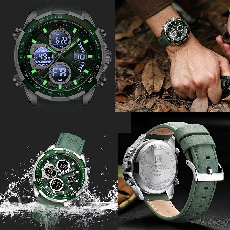 NAVIFORCE Men Chronograph Waterproof tWatch